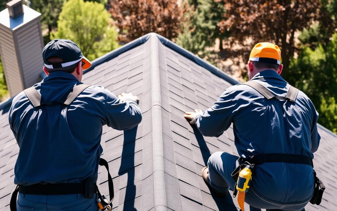 Szwarc crew installing a residential roof